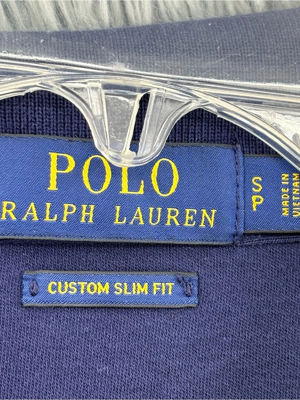 Polo Ralph Lauren Polo Shirt Mens Small Blue Custom Slim Fit Cotton Pony Logo